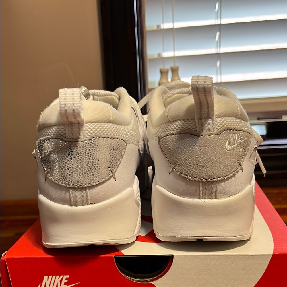 Nike Air Max 90 White Sneakers - Picture 4 of 9